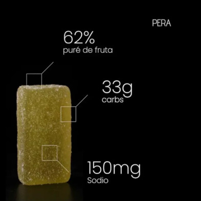 Barrita energética Fanté Energy Bar Pâte de Fruit Pear con 33 gramos de carbohidratos