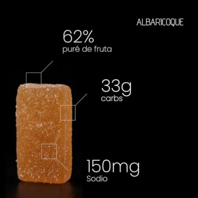 Barrita energética Fanté Energy Bar Pâte de Fruit albaricoque con 33 gramos de carbohidratos