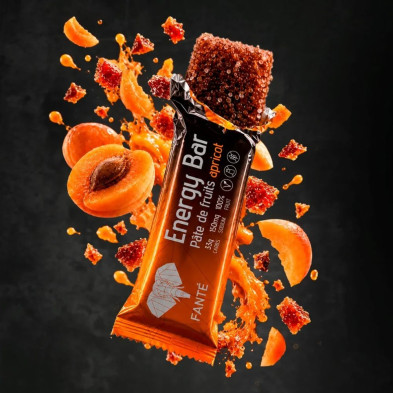 Barrita energética Fanté Energy Bar Pâte de Fruit Albaricoque  sabor pera, con puré natural de fruta