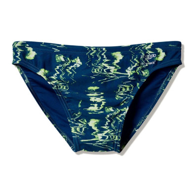 Bañador slip Speedo Club Training Printed Brief hombre Green Navy