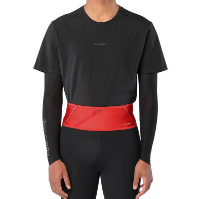 Cinturón Salomon Pulse Belt High Risk Red minimalista y elástico
