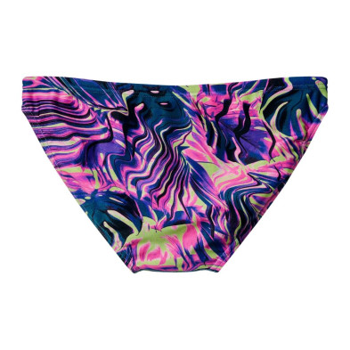 Bañador slip Niño Speedo Club Training Printed Brief rosa y azul marino estampado dinámico