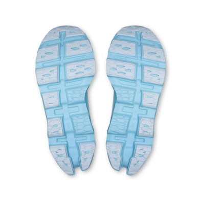 Zapatillas On Running Cloudmonster 3 mujer Ivory Topaz pisada reactiva para correr como en las nubes