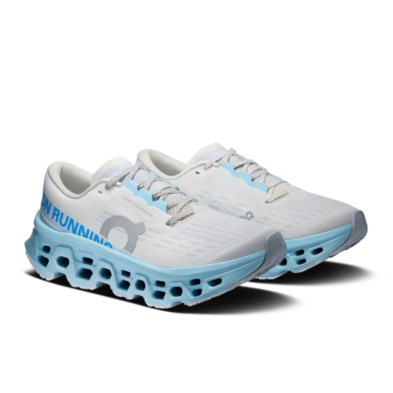 Zapatillas On Running Cloudmonster 3 mujer Ivory Topaz azul marfil
