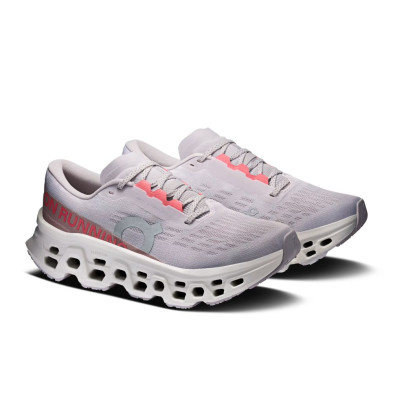 Zapatillas On Running Cloudmonster 3 mujer Ether Ivory lila morado marfil