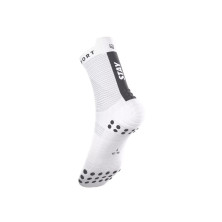 Calcetines Compressport Pro Racing V4.0 Run High Stay Behind Black Dos líneas de 3D.Dots añaden protección