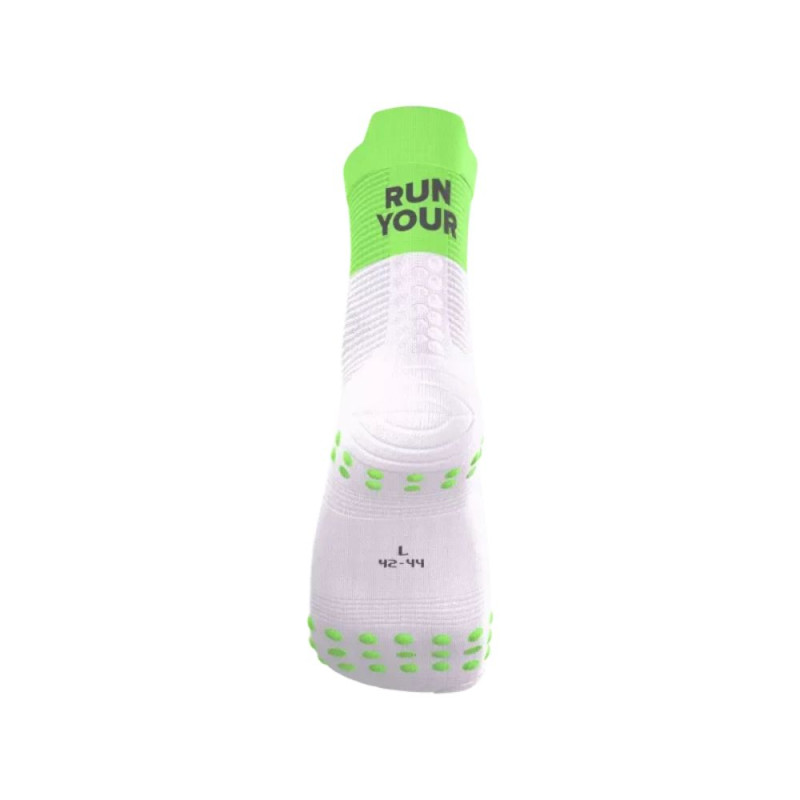Calcetines Compressport Pro Racing V4.0 Run High Your Race Neon Green