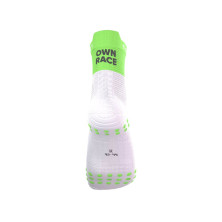 Calcetines Compressport Pro Racing V4.0 Run High Your Race Neon Green protección contra ampollas