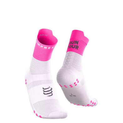 Calcetines On Running Pro Racing V4.0 Run High Your Race rosa fluor con eslgoan