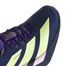 Zapatillas Adidas Adizero Adios Pro 4 Hombre Dark Blue Yellow Tint Clear Pink tecnología lighstrike pro