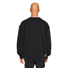 Sudadera On Running Club Crew hombre Black holgada y suave para no llevar nada debajo