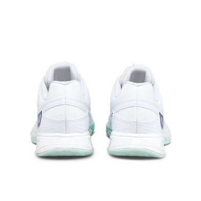 Zapatillas Wilson Rush Pro L Junior Tennis Unisex blanco turquesa amortiguación dinámica