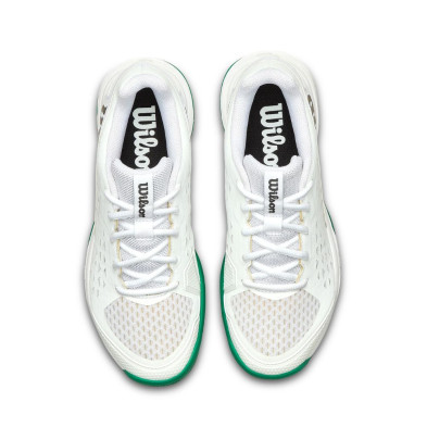 Zapatillas Wilson Rush Pro L Junior Tennis Unisex White White Bosphorus cuello acolchado