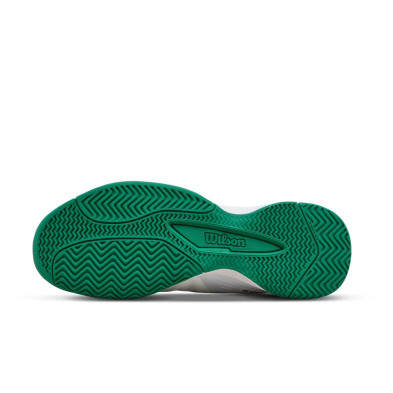 Zapatillas Wilson Rush Pro L Junior Tennis Unisex blanco blanco verde suela de goma de alta densidad
