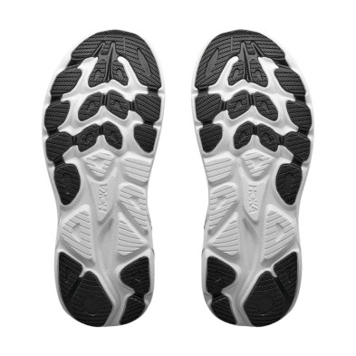 Zapatillas Hoka Clifton 11 hombre Black White  suela Durabrasion más reistente