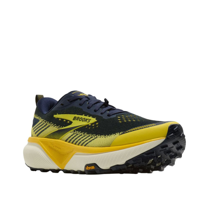 Zapatillas trail Brooks Cascadia 20 hombre Navy Cyber Yellow Grey