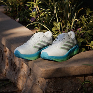 Zapatillas Adidas Supernova Rise 3 Hombre Cloud White/ Silver Metallic/ Semi Blue Burst zapatilla ágil y estable