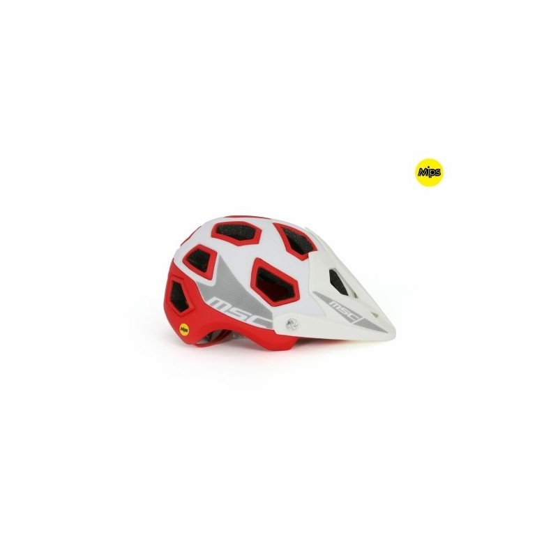 Casco MSC Mips Enduro blanco/rojo