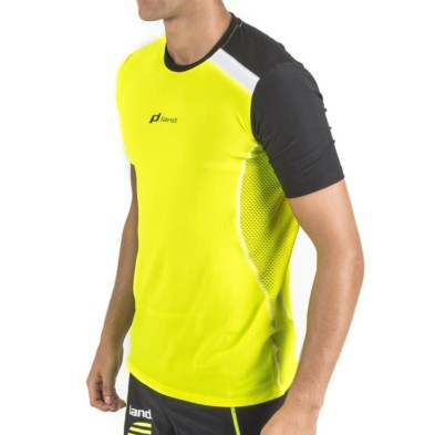 Camiseta M/Corta Hombre Fanatic (amarillo neon-negro)