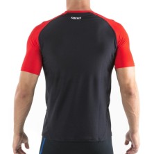 Camiseta M/Corta Hombre Reference (negro-rojo)