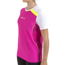 Camiseta M/Corta Trail Ilusion (rosa-blanco)