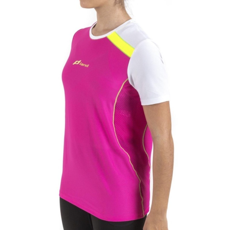Camiseta M/Corta Trail Ilusion (rosa-blanco)