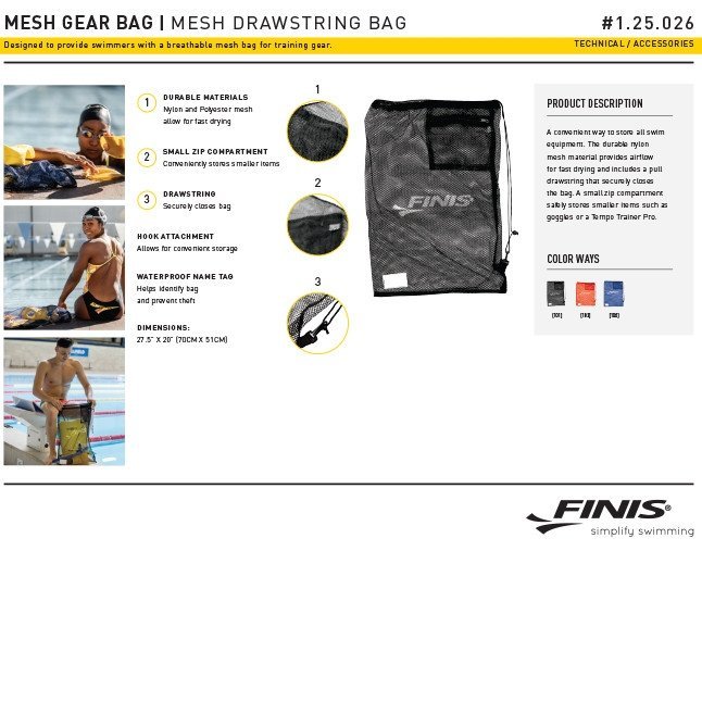 finis ultra mesh backpack