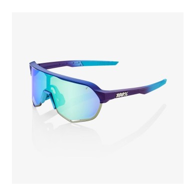Gafas 100% S2 azul metalico con lente azul