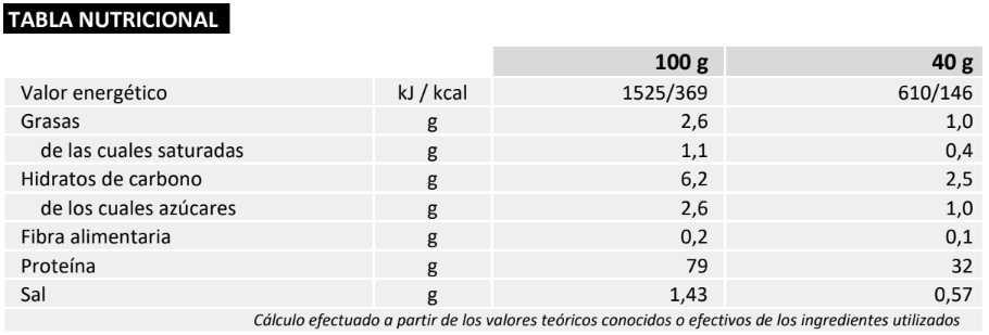 multiphase vainilla pudding 226ers tabla nutricional