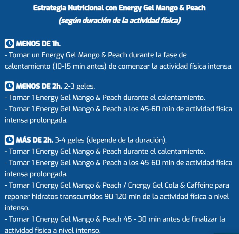 como tomar energy gel quinton sport