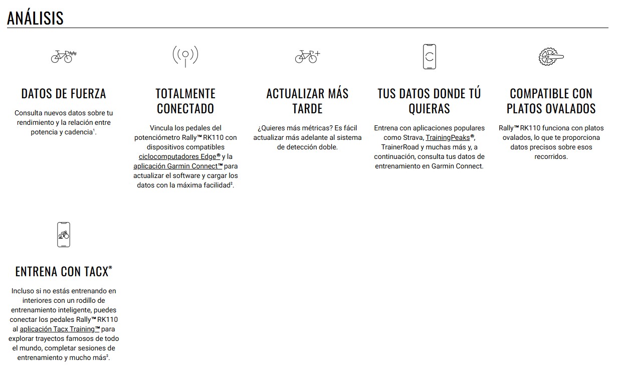 Garmin potenciometros Rally RK110