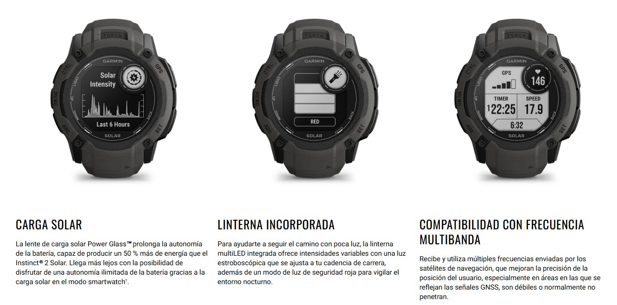 Instinct 2X Solar carga solar linterna