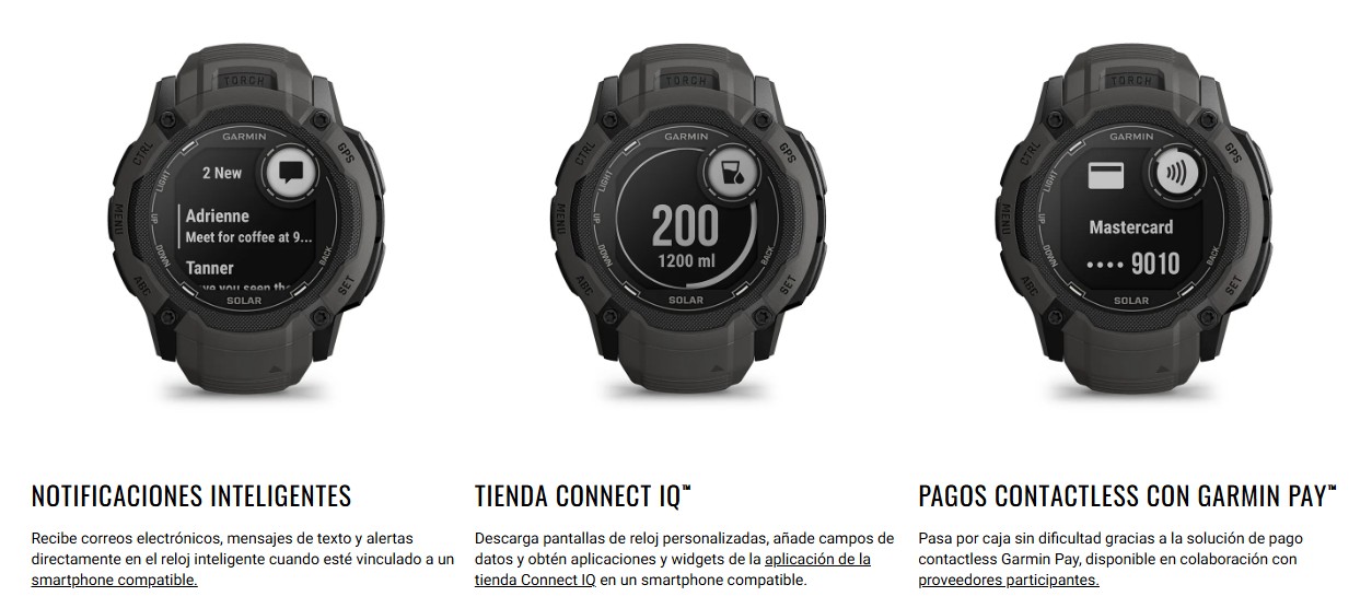 Garmin Instinct 2X Solar conectividad