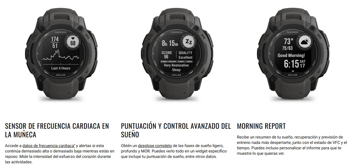 Garmin Instinct 2X solar conoce tu cuerpo