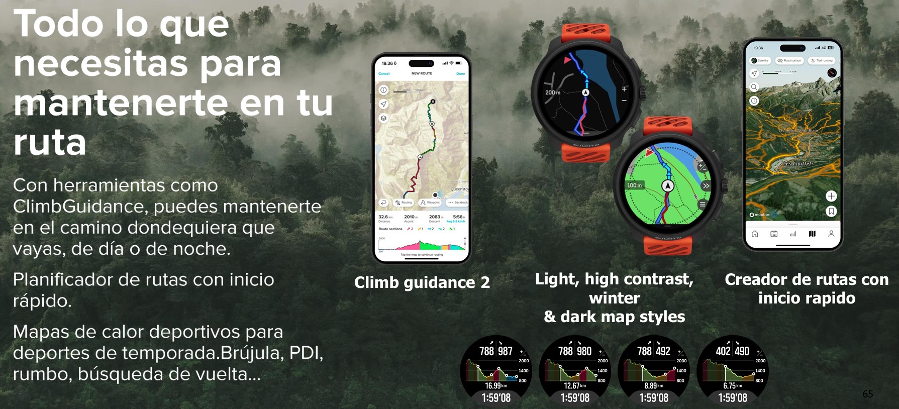 nuevos mapas y rutas para Suunto Race 2
