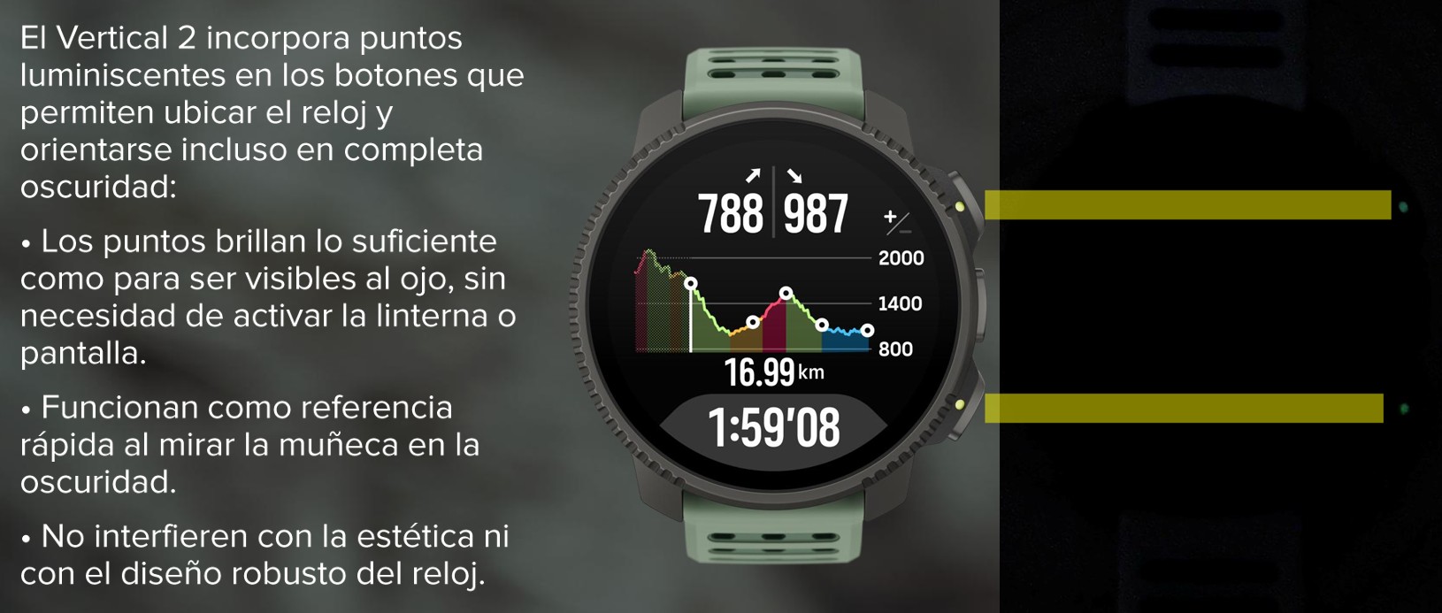 Suunto Vertical 2 botones iluminados