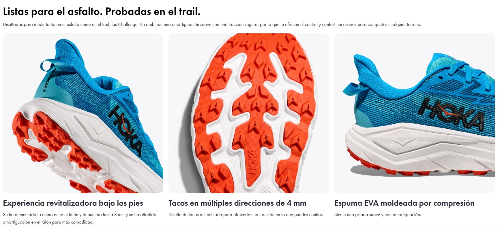 challenger 8 de hoka características principales